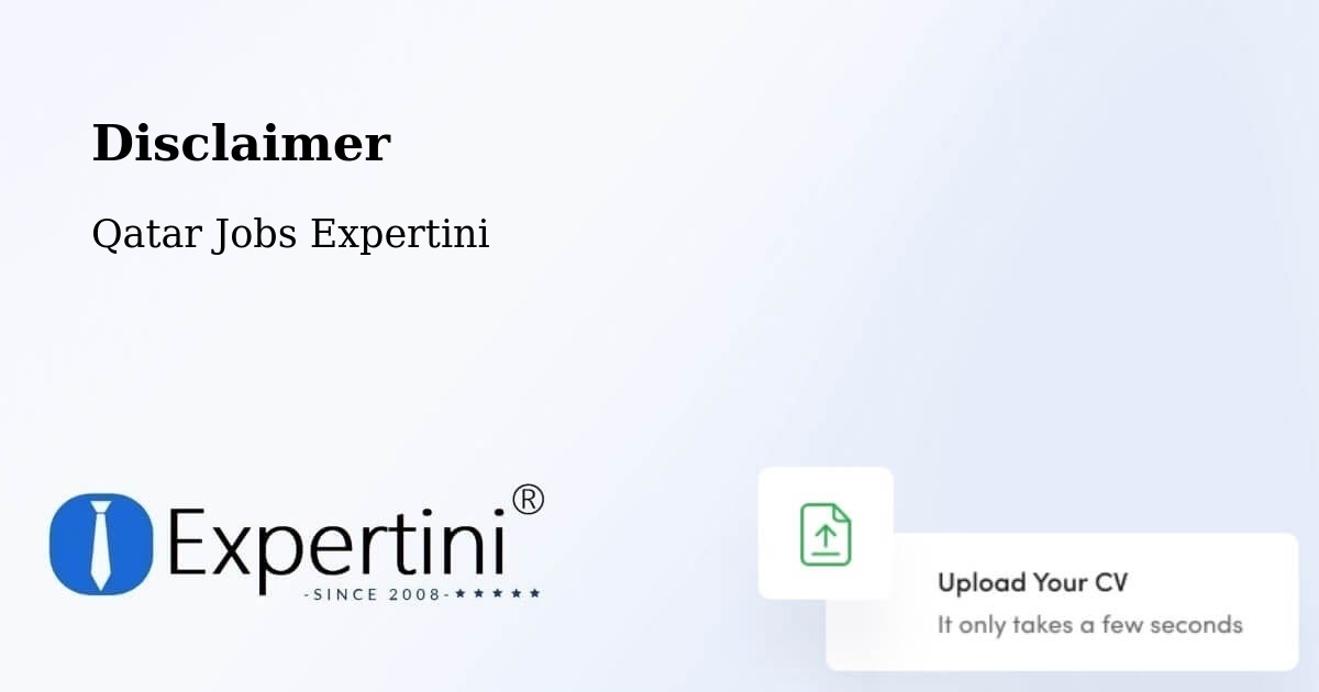Disclaimer – Doha - Qatar Jobs Expertini